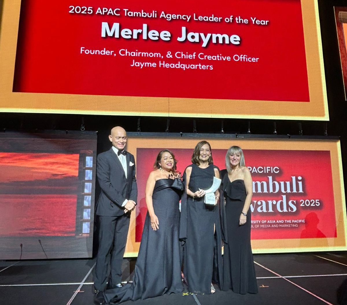 Merlee Jayme Named Agency Leader of the Year at the APAC Tambuli Awards